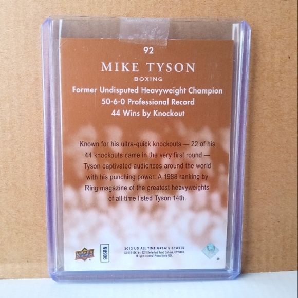 🥊🏆Mike Tyson "Copper Spectrum - 16/65 Insert" Card🏆🥊 - Picture 2 of 6